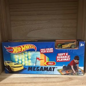 New Hot Wheels Megamat Soft and Durable Felt Playmat 1 Car Included